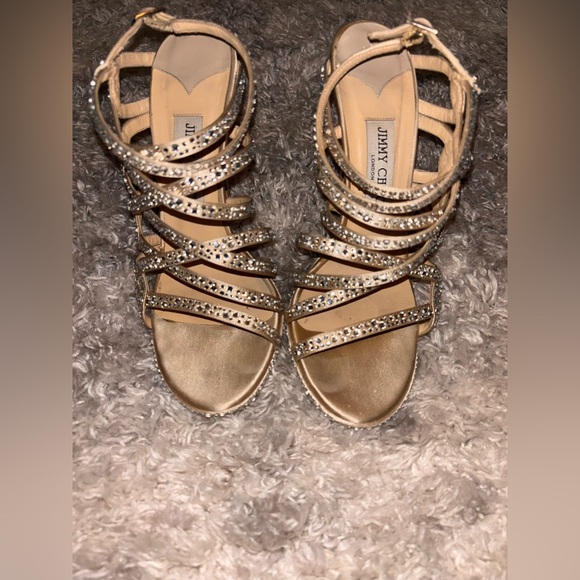 Jimmy Choo Valdia Crystal Sandals - Picture 5 of 12